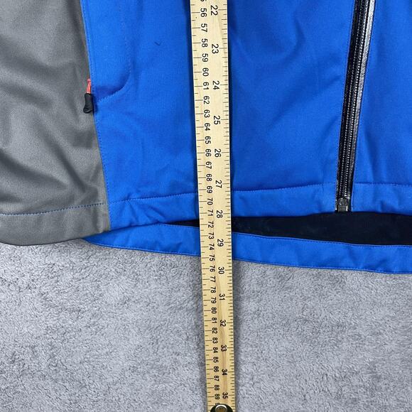 Mizuno Pro Jacket Mens XL Blue Softshell Impermalite Water Resistant 52GE5003 - Picture 11 of 16